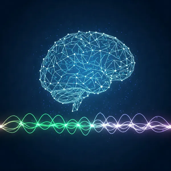 AI brain generating meditation